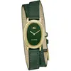 Image de Montre quartz pour femmes Lacoste, collection Parisienne, avec bracelet en cuir vert