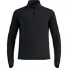 Image de Haut de course Zeroweight Warm avec demi-fermeture éclair 2.0, homme - Odlo, couleur : 15000 noir, taille : XL