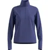 Image de Essentials Thermal Maillot de course avec fermeture éclair, femme - Odlo, Couleur:21119 Skipper Blue, Taille:XS