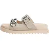 Image de Guess Sandals 860503200001 in BEIGE SILVER color size 40