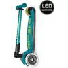 Image de Micro Scooter Maxi Deluxe LED pliable vert - trottinette pour enfants avec roues LED