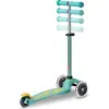 Image de Micro trottinette Deluxe ECO LED menthe - trottinette à trois roues durable
