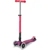 Image de Micro trottinette enfant Maxi Deluxe LED pliable , néon ultrapink