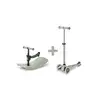 Image de Trottinette évolutive Micro Mobility Mini Micro Deluxe Rock & Go LED 6-en-1 siège basculant roues LED Vert sauge - Neuf