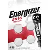 Image de Energizer Piles Bouton Lithium CR2016 3V 90mAh - Paquet de 4
