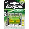 Image de Energizer Accu Recharge Power Plus 2000 AA BP4 Batterie rechargeable Hybrides nickel-métal (NiMH)