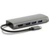 Image de LMP-USB-C mini Dock 8 ports avec HDMI, 3x USB 3.0, Ethernet, SD/MicroSD, chargeur USB-C, gris clair