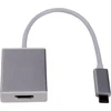 Image de Adaptateur LMP-USB-C vers HDMI 2.0, USB-C 3.1 vers HDMI 2.0, boîtier en aluminium, argent.