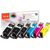 Image de Peach PI100-249 cartouche d'encre 6 pc(s) Compatible Noir, Cyan, Magenta, Photo noir, Jaune