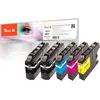Image de Peach Multi Pack Plus - Lot de 5 - Noir, jaune, cyan, magenta - compatible - cartouche d'encre (alternative à : Brother LC-223BK, Brother LC-223C, Brother LC-223M, Brother LC-223Y)