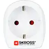 Image de Adaptateur voyage 13A Europe vers UK 2/3 poles Blanc Skross - Neuf