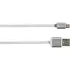 Image de Câble Usb Usb 2.0 Usb-a Mâle, Usb-micro-b Mâle 1.00 M Argent 2700240 A104122 - Skross