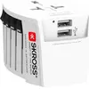Image de Adaptateur Chargeur Voyage 2 USB A MUV 2.5A Universel 2 poles Blanc Skross