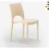 Image de 24 chaises Paris Grand Soleil Empilables pour Bars et Restaurants Polypropylène - Beige