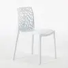 Image de lot de 22 chaises Gruvyer Grand Soleil Empilables pour Bars et Restaurants - Blanc