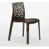 Image de lot de 22 Chaises Gruvyer Grand Soleil Empilables pour Bars et Restaurants - Marron