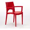 Image de lot de 24 chaises Paris Arm Grand Soleil avec accoudoirs Restaurants et bars - Rouge