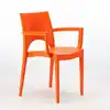 Image de lot de 24 chaises Paris Arm Grand Soleil avec accoudoirs Restaurants et bars - Orange