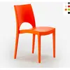 Image de Paris Grand Soleil Chaises pour cuisine maison bar polypropylène empilable - Orange