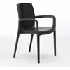 Image de lot de 18 chaises Chaise de cuisine Chaise de salle à manger Boheme Grand Soleil - Noir