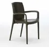 Image de lot de 18 chaises Chaise de cuisine Chaise de salle à manger Boheme Grand Soleil - Marron