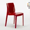 Image de Ice Grand Soleil Chaises de cuisine et de bar empilables en polypropylène - Rouge