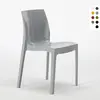 Image de Ice Grand Soleil Chaises de cuisine et de bar empilables en polypropylène - Gris