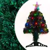 Image de Arbre de Noël pré-éclairé avec support et LED 64 cm fibre optique