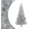 Image de Sapin de Noël artificiel avec support argenté 240 cm PET