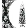 Image de Sapin de Noël artificiel mince flocon de neige vert 120 cm PVC