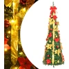 Image de Sapin de Noël artificiel escamotable 100 LED vert 150 cm