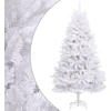 Image de Sapin de Noël artificiel à charnières avec support blanc 300 cm