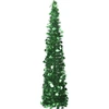 Image de Sapin de Noël artificiel escamotable vert 180 cm PET