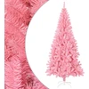 Image de Sapin de Noël artificiel avec support rose 180 cm PVC