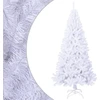 Image de Arbre de Noël artificiel avec branches épaisses blanc 180cm PVC