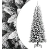 Image de Sapin de Noël artificiel avec neige floquée 180 cm PVC et PE