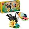 Image de LEGO Creator 3-en-1 Animaux Sauvages : le Toucan Tropical, Jeu de Construction, 225 Pièces, 7+ Ans