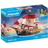 Image de PLAYMOBIL Chaloupe des pirates, Les pirates, Avec personnages, canons, Dès 4 ans