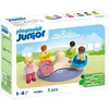 Image de PLAYMOBIL Junior Enfants et tourniquet, 71701, 4 Personnages, Jouet Educatif, Dès 18 Mois, 5 Pièces