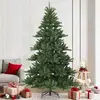 Image de Sapin de Noël Artificiel à Branches Articulées Vert 210 cm