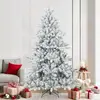 Image de Sapin de Noël artificiel à branches pliantes, duveteux de neige