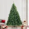 Image de Arbre de Noël artificiel pliable Vert 240 cm PVC, acier