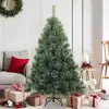 Image de Sapin de Noël artificiel à branches pliantes, duveteux de neige