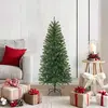 Image de Sapin de Noël artificiel Vert 120 cm PVC, PE et acier