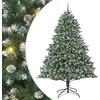 Image de Sapin de Noël artificiel Vert 240 cm PVC, plastique et acier
