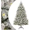 Image de Sapin de Noël artificiel Vert et blanc 240 cm PVC et métal