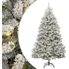 Image de Sapin de Noël artificiel Vert et blanc 270 cm PVC et métal