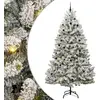 Image de Sapin de Noël artificiel Vert et blanc 300 cm PVC et métal