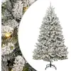 Image de Sapin de Noël artificiel Vert et blanc 300 cm PVC et métal