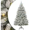 Image de Sapin de Noël artificiel Vert et blanc 300 cm PVC et métal
